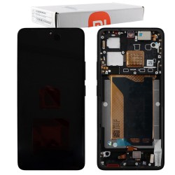 XIAOMI POCO F7 ULTRA 5G ΟΘΟΝΗ + TOUCH SCREEN + LENS + FRAME 5600150O11U00 BLACK ORIGINAL SERVICE PACK