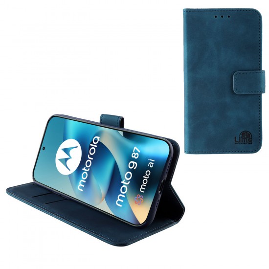 LIME ESSENTIAL ΘΗΚΗ MOTOROLA MOTO G87 5G XT2621-6 6.78in MAGNET BOOK STAND CLIP DARK BLUE LIME ESSENTIAL ΘΗΚΗ MOTOROLA MOTO G87 5G XT2621-6 6.78in MAGNET BOOK STAND CLIP DARK BLUE