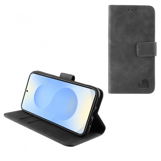 LIME ESSENTIAL ΘΗΚΗ SAMSUNG S25 FE 5G S731 6.7in MAGNET BOOK STAND CLIP GREY LIME ESSENTIAL ΘΗΚΗ SAMSUNG S25 FE 5G S731 6.7in MAGNET BOOK STAND CLIP GREY
