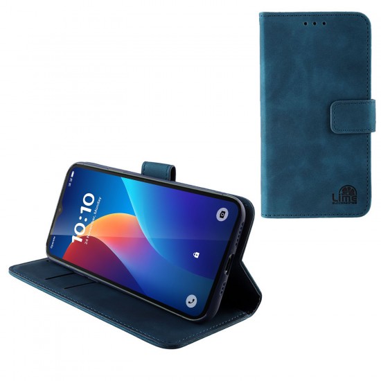 LIME ESSENTIAL ΘΗΚΗ TCL K70 SE 6.56in MAGNET BOOK STAND CLIP DARK BLUE LIME ESSENTIAL ΘΗΚΗ TCL K70 SE 6.56in MAGNET BOOK STAND CLIP DARK BLUE