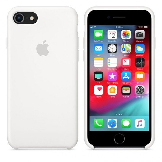ΘΗΚΗ IPHONE 8/7 MQGL2ZM/A SILICONE COVER WHITE PACKING OR