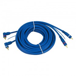 Καλώδιο 2xRCA - 2xRCA Γωνία 6mm 5m Καλώδιο 2xRCA - 2xRCA Γωνία 6mm 5m