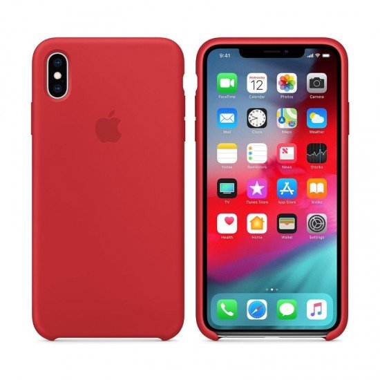 ΘΗΚΗ IPHONE XS MAX MRWH2ZM/A SILICONE COVER RED PACKING OR