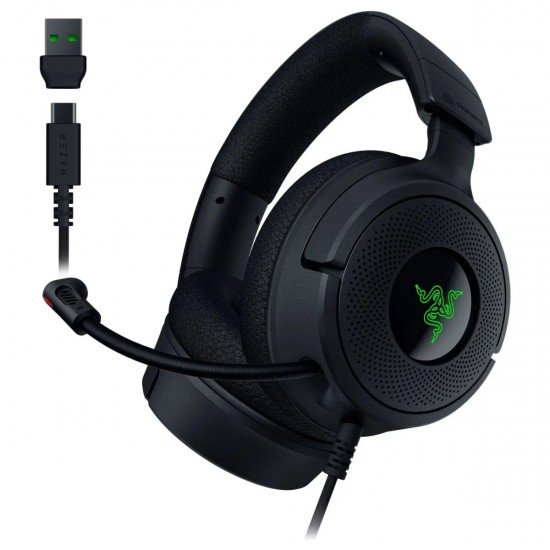Razer KRAKEN V4 X USB - RGB 7.1 Gaming Headset - 40 mm Driver - PC/PS5/PS4 Razer KRAKEN V4 X USB - RGB 7.1 Gaming Headset - 40 mm Driver - PC/PS5/PS4