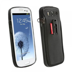 KRUSELL ΘΗΚΗ SAMSUNG I9300 ZIPPER LEATHER CLASSIC BLACK/GREY