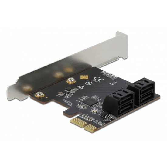 DELOCK κάρτα επέκτασης PCI σε 4x SATA 90010, 6Gb/s, Low Profile DELOCK κάρτα επέκτασης PCI σε 4x SATA 90010, 6Gb/s, Low Profile