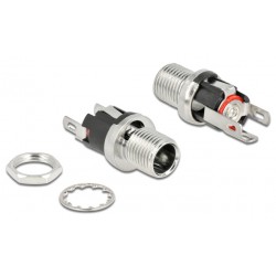 DELOCK σύνδεσμος DC 5.5 x 2.1mm 90056, bulkhead, θηλυκός DELOCK σύνδεσμος DC 5.5 x 2.1mm 90056, bulkhead, θηλυκός