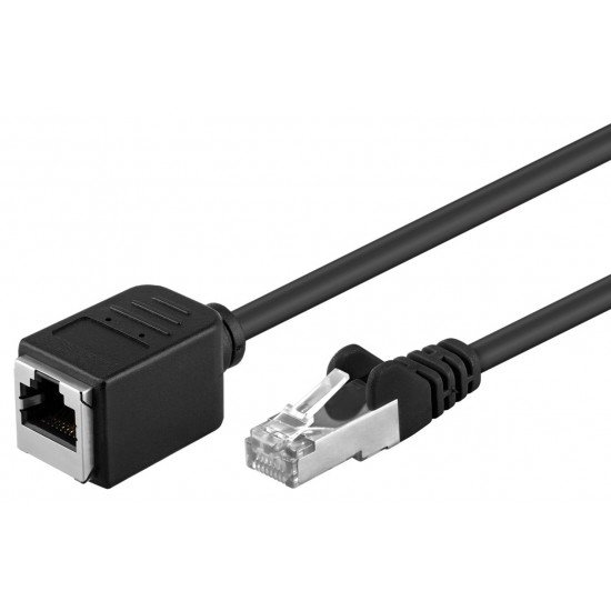 GOOBAY καλώδιο προέκτασης F/UTP CAT5e 91885, copper, AWG 26, 10m, μαύρο GOOBAY καλώδιο προέκτασης F/UTP CAT5e 91885, copper, AWG 26, 10m, μαύρο