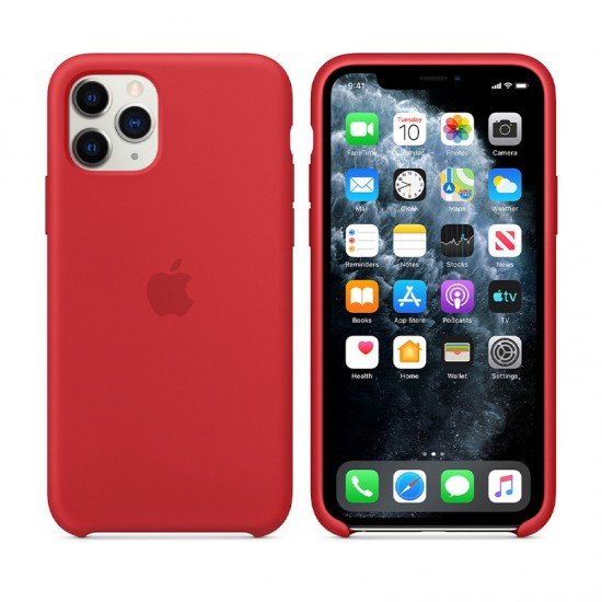 ΘΗΚΗ IPHONE 11 PRO MWYH2ZM/A SILICONE COVER RED PACKING OR