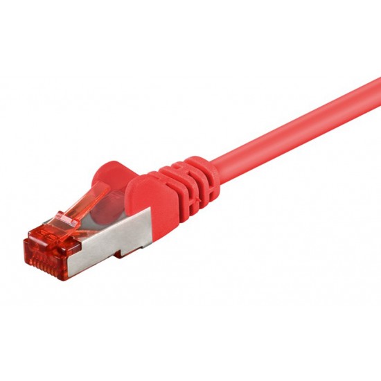 GOOBAY καλώδιο δικτύου 93214, CAT 6 S/FTP, copper, 250MHz, 0.25m, κόκκινο GOOBAY καλώδιο δικτύου 93214, CAT 6 S/FTP, copper, 250MHz, 0.25m, κόκκινο