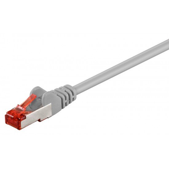 GOOBAY καλώδιο δικτύου 93568, CAT 6 S/FTP (PiMF), CCA, 0.5m, γκρι GOOBAY καλώδιο δικτύου 93568, CAT 6 S/FTP (PiMF), CCA, 0.5m, γκρι