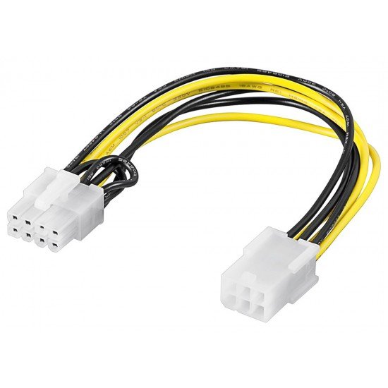 GOOBAY καλώδιο PCI Express 6pin σε PCI Express 8pin 93635, 0.20m GOOBAY καλώδιο PCI Express 6pin σε PCI Express 8pin 93635, 0.20m