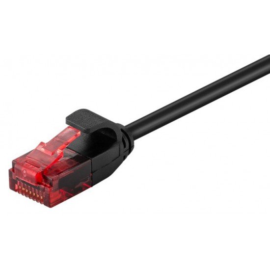 GOOBAY καλώδιο δικτύου 93713, CAT 6 U/UTP, slim, copper, 0.5m, μαύρο GOOBAY καλώδιο δικτύου 93713, CAT 6 U/UTP, slim, copper, 0.5m, μαύρο