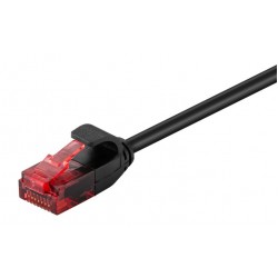 GOOBAY καλώδιο δικτύου 93714, CAT 6 U/UTP, slim, copper, 1m, μαύρο GOOBAY καλώδιο δικτύου 93714, CAT 6 U/UTP, slim, copper, 1m, μαύρο