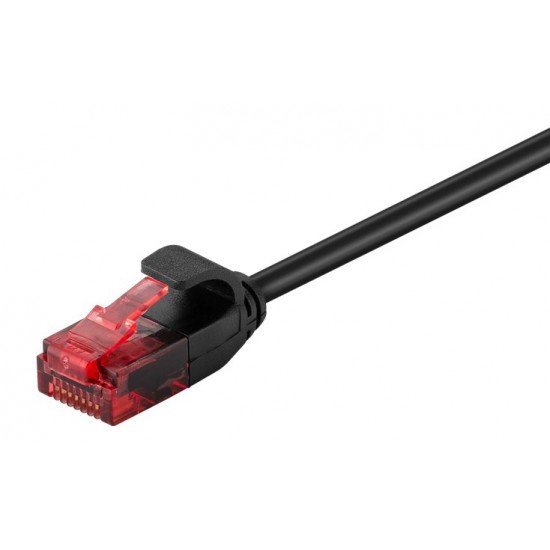 GOOBAY καλώδιο δικτύου 93717, CAT 6 U/UTP, slim, copper, 5m, μαύρο GOOBAY καλώδιο δικτύου 93717, CAT 6 U/UTP, slim, copper, 5m, μαύρο