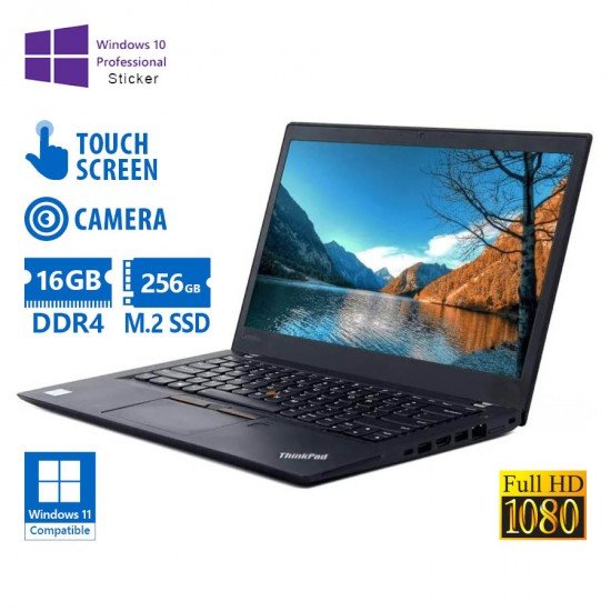 Lenovo ThinkPad T490s i5-8365U/14\\"FHD Touchscreen/16GB DDR4/256GB M.2 SSD/No ODD/Camera/10P Grade A Lenovo ThinkPad T490s i5-8365U/14\\"FHD Touchscreen/16GB DDR4/256GB M.2 SSD/No ODD/Camera/10P Grade A