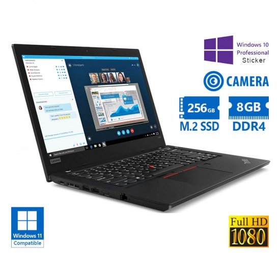 Lenovo ThinkPad L490 i5-8265U/14\\"FHD/8GB DDR4/256GB M.2 SSD/No ODD/Camera/10P Grade A Refurbished La Lenovo ThinkPad L490 i5-8265U/14\\"FHD/8GB DDR4/256GB M.2 SSD/No ODD/Camera/10P Grade A Refurbished La