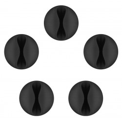 GOOBAY οργανωτές καλωδίων σιλικόνης 95040, 1 θέση, Φ7.8mm, μαύρο, 5τμχ GOOBAY οργανωτές καλωδίων σιλικόνης 95040, 1 θέση, Φ7.8mm, μαύρο, 5τμχ