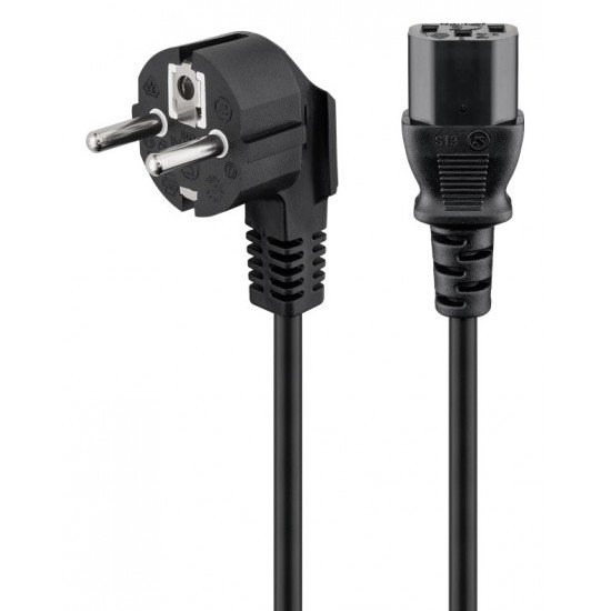 GOOBAY καλώδιο τροφοδοσίας 95142, 3G 1.00mm², 3m, μαύρο GOOBAY καλώδιο τροφοδοσίας 95142, 3G 1.00mm², 3m, μαύρο