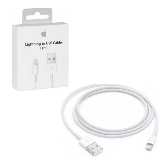 APPLE USB 2.0 TO LIGHTNING MXLY2ZM/A A1480 18W 2A USB ΦΟΡΤΙΣΗΣ-DATA 1m WHITE PACKING OR