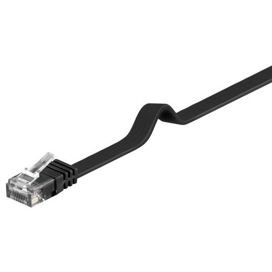 GOOBAY καλώδιο δικτύου 95385, CAT6 U/UTP, flat, copper, 20m, μαύρο GOOBAY καλώδιο δικτύου 95385, CAT6 U/UTP, flat, copper, 20m, μαύρο
