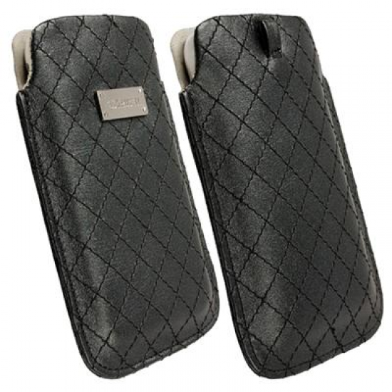 KRUSELL ΘΗΚΗ ΠΟΥΓΚΙ LEATHER AVENYN BLACK L LONG