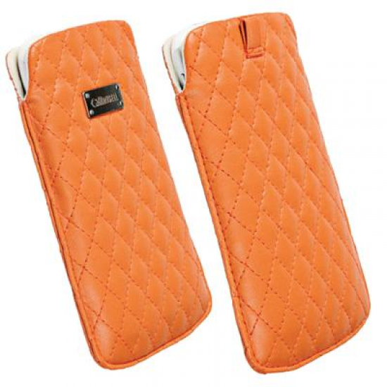 KRUSELL ΘΗΚΗ ΠΟΥΓΚΙ LEATHER AVENYN ORANGE L LONG