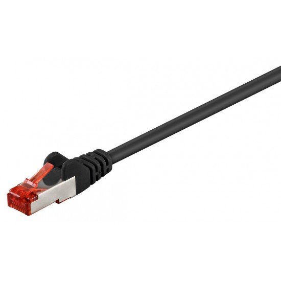 GOOBAY καλώδιο δικτύου 95458, CAT 6 S/FTP (PiMF), CCA, 0.25m, μαύρο GOOBAY καλώδιο δικτύου 95458, CAT 6 S/FTP (PiMF), CCA, 0.25m, μαύρο