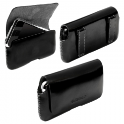 KRUSELL ΘΗΚΗ ΟΡΙΖΟΝΤΙΑ LEATHER HECTOR BLACK M KRUSELL ΘΗΚΗ ΟΡΙΖΟΝΤΙΑ LEATHER HECTOR BLACK M