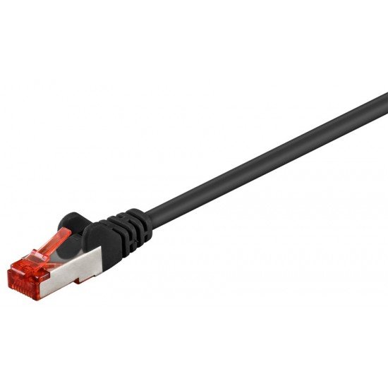 GOOBAY καλώδιο δικτύου 95478, CAT 6 S/FTP (PiMF), CCA, 1m, μαύρο GOOBAY καλώδιο δικτύου 95478, CAT 6 S/FTP (PiMF), CCA, 1m, μαύρο
