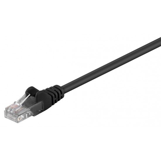 GOOBAY καλώδιο δικτύου 95562, CAT 5e U/UTP, CCA, PVC, 1.5m, μαύρο GOOBAY καλώδιο δικτύου 95562, CAT 5e U/UTP, CCA, PVC, 1.5m, μαύρο
