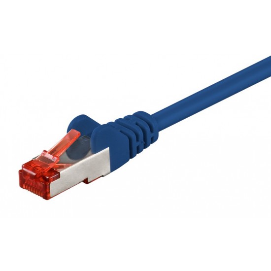 GOOBAY καλώδιο δικτύου 95576, CAT 6 S/FTP, copper, 250MHz, 1.5m, μπλε GOOBAY καλώδιο δικτύου 95576, CAT 6 S/FTP, copper, 250MHz, 1.5m, μπλε