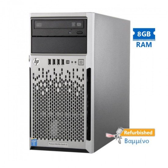 HP Proliant ML310e Gen8v2 Server Tower G3240/8GB DDR3/No HDD/8SFF/2xPSU/DVD/P420i-1GB Grade A+ Refur HP Proliant ML310e Gen8v2 Server Tower G3240/8GB DDR3/No HDD/8SFF/2xPSU/DVD/P420i-1GB Grade A+ Refur