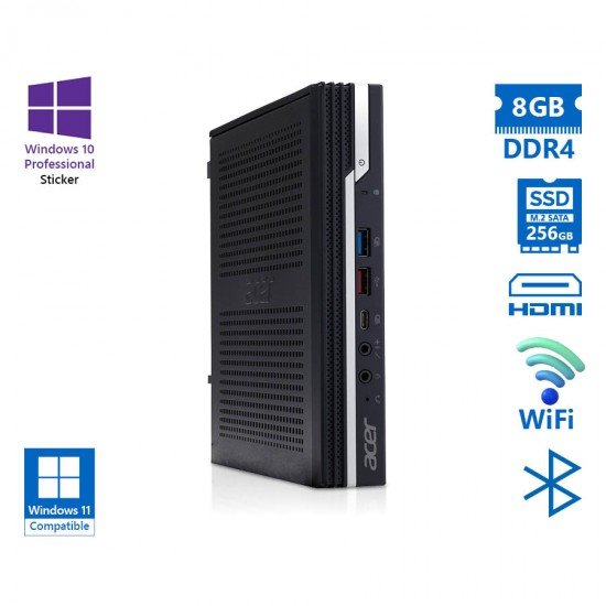 Acer N4660G WiFi mini PC i5-8400T/8GB DDR4/256GB M.2 SSD/No ODD/10P Grade A Refurbished PC Acer N4660G WiFi mini PC i5-8400T/8GB DDR4/256GB M.2 SSD/No ODD/10P Grade A Refurbished PC