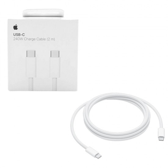 APPLE USB-C TYPE C TO TYPE C MYQT3ZM/A USB ΦΟΡΤΙΣΗΣ-DATA 2m 240W BRAIDED WHITE PACKING OR