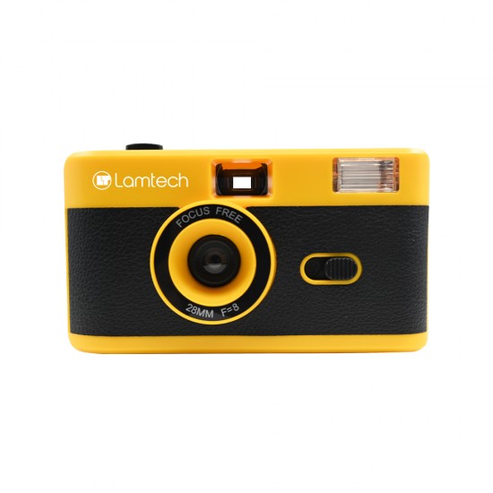 LAMTECH 35mm REUSABLE FILM CAMERA WITH FLASH YELLOW LAMTECH 35mm REUSABLE FILM CAMERA WITH FLASH YELLOW