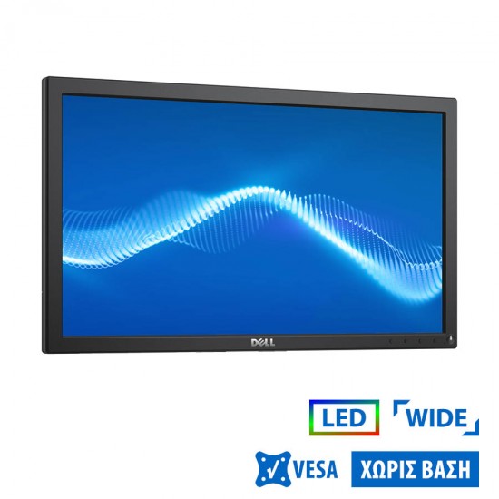 Used Monitor E2016H LED/Dell/20”/1600x900/Wide/No Stand/Black/D-SUB & DP