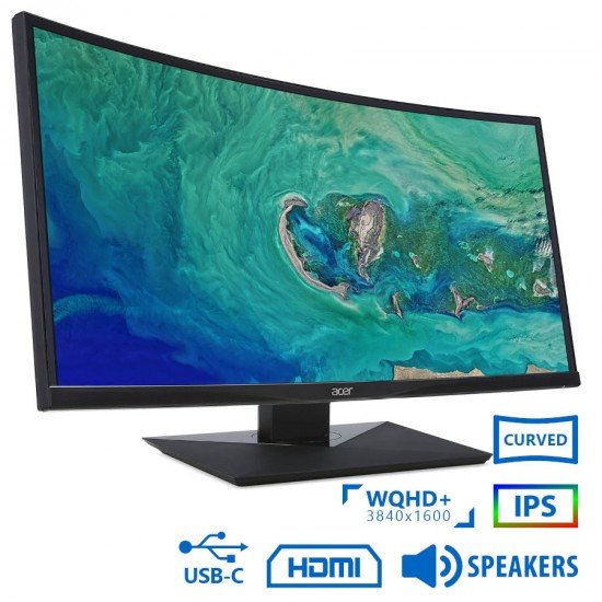 Used (A-) Monitor CZ380CQK Curved IPS LED/Acer/38\\"UW-QHD/3840x1600/Black/w/Speakers/Grade A-/DP & HD Used (A-) Monitor CZ380CQK Curved IPS LED/Acer/38\\"UW-QHD/3840x1600/Black/w/Speakers/Grade A-/DP & HD