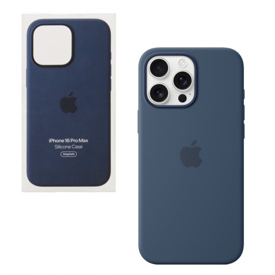 ΘΗΚΗ IPHONE 16 PRO MAX MYYU3ZM/A SILICONE MAGSAFE CASE BLUE PACKING OR