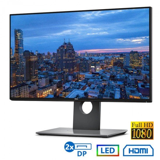 Used Monitor U2417H LED/Dell/24\\"FHD/1920x1080/Wide/Black/mini DP & 2xDP & HDMI & USB 3.0 HUB Used Monitor U2417H LED/Dell/24\\"FHD/1920x1080/Wide/Black/mini DP & 2xDP & HDMI & USB 3.0 HUB