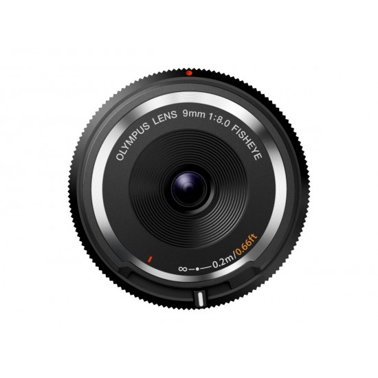 Olympus (OM-System) 9mm 1:8.0 FISHEYE BLACK BODY CAP LENS (BCL-0980) Lense Micro FT Olympus (OM-System) 9mm 1:8.0 FISHEYE BLACK BODY CAP LENS (BCL-0980) Lense Micro FT