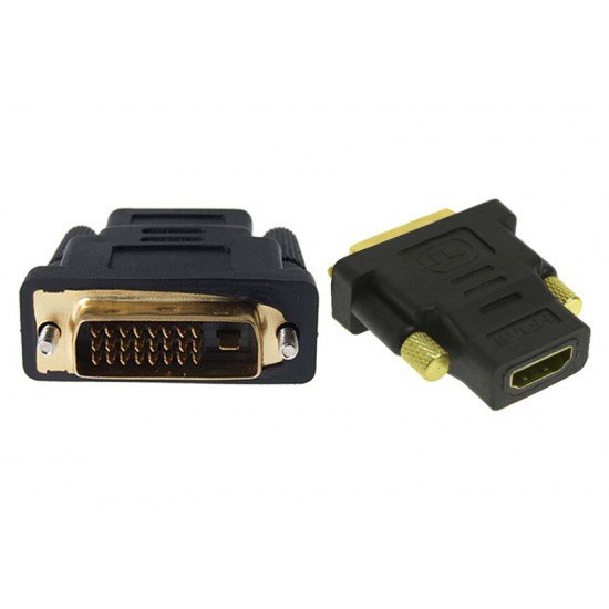 POWERTECH αντάπτορας HDMI θηλυκό σε DVI 24+1 αρσενικό ADA-H003, μαύρος POWERTECH αντάπτορας HDMI θηλυκό σε DVI 24+1 αρσενικό ADA-H003, μαύρος