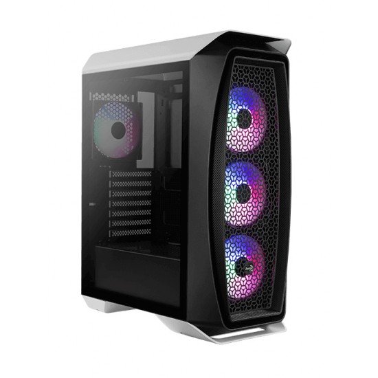 AEROCOOL PC case mid tower Aero One Frost, 195x461x411mm, 4x fan, λευκό AEROCOOL PC case mid tower Aero One Frost, 195x461x411mm, 4x fan, λευκό