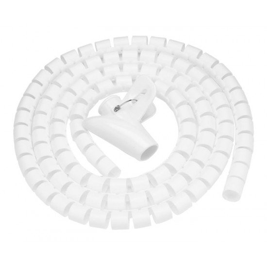 Δεματικό καλωδίων AG873A, πλαστικό, Φ20mm, 2m, λευκό Δεματικό καλωδίων AG873A, πλαστικό, Φ20mm, 2m, λευκό