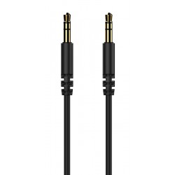 CELEBRAT καλώδιο ήχου 3.5mm AU-01, AUX, 1m, μαύρο CELEBRAT καλώδιο ήχου 3.5mm AU-01, AUX, 1m, μαύρο