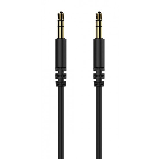 CELEBRAT καλώδιο ήχου 3.5mm AU-01, AUX, 1m, μαύρο CELEBRAT καλώδιο ήχου 3.5mm AU-01, AUX, 1m, μαύρο