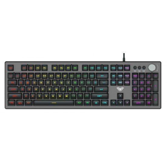 AULA Gaming πληκτρολόγιο F2028, RGB, μαύρο-γκρι AULA Gaming πληκτρολόγιο F2028, RGB, μαύρο-γκρι
