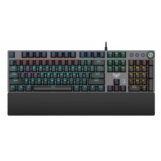 AULA μηχανικό πληκτρολόγιο Wind F2058, RGB, blue switch, μαύρο-γκρι AULA μηχανικό πληκτρολόγιο Wind F2058, RGB, blue switch, μαύρο-γκρι