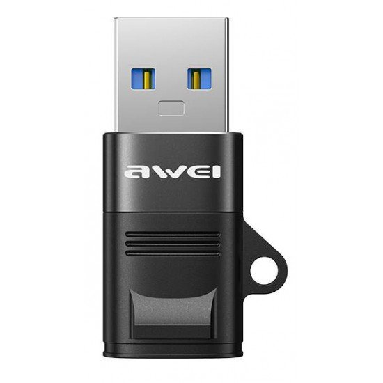 AWEI αντάπτορας USB 3.0 σε USB Type-C CL-13R, μαύρος AWEI αντάπτορας USB 3.0 σε USB Type-C CL-13R, μαύρος