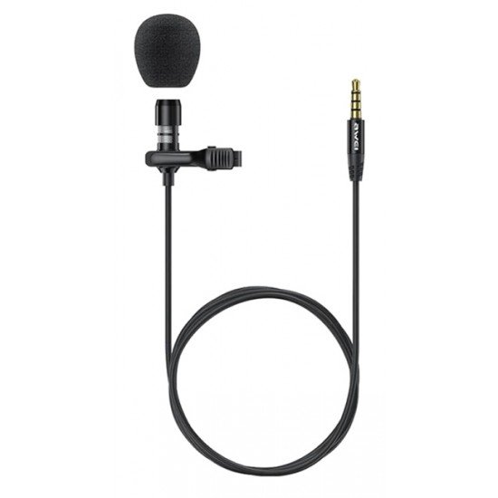 AWEI μικρόφωνο AW-MK1 με ενσωματωμένο clip-on, 3.5mm, 3m, μαύρο AWEI μικρόφωνο AW-MK1 με ενσωματωμένο clip-on, 3.5mm, 3m, μαύρο